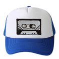 thumbnail image 1 of Trucker Malla Snapback Sombrero, Cassette Negro 3D Patch Bordery Blue Royal Gravity Threads Sombrero del camionero, 1 of 1