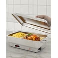thumbnail image 1 of Ensemble de Buffet à Réchaud Électrique, Serveurs et Réchauds Alimentaires 9 Qt, Réchauds Alimentaires Commerciaux en Acier Inoxydable pour Traiteur avec Affichage de Contrôle de Température pour Mariages, Fêtes et Festivals, 1 of 7