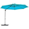 thumbnail image 1 of Patiojoy 11' Market Umbrella Outdoor Patio Square Offset w/ Base Blue, 1 of 3