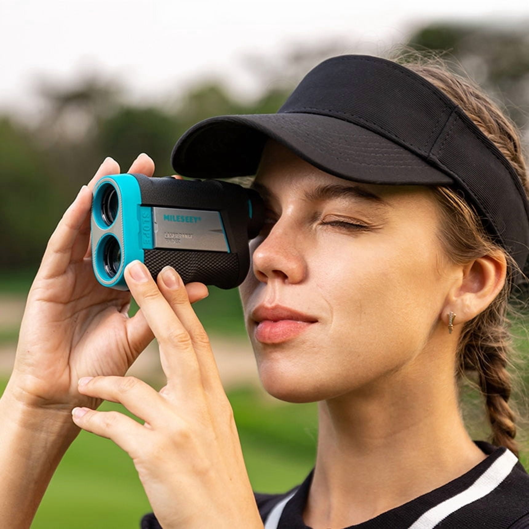 MiLESEEY PF260 Golf Rangefinder | Slope Switch, Magnetic, Rechargeable, & Pulse Vibration for Tournament Legal Play