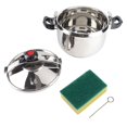 thumbnail image 2 of Household Stainless Steel Pressure Cooker Canner Explosion Proof Double Bottom Pressure Cooker for Gas Stoves Induction Stoves Shiny Style, 2 of 7