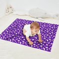thumbnail image 2 of Purple White Butterfly Pattern Blanket,Comfortable Soft Flannel Throw Blanket,All Season,Warm Lightweight Blankets for Sofa Bed Couch Living Room Chair,30"x40", 2 of 4