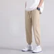 thumbnail image 5 of Pantalones casuales holgados y finos para hombre, pantalones formales de verano, pantalones holgados para hombre, pantalones de trabajo recortados, clásicos, talla grande XXXL, estilo coreano, 5 of 5