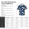 thumbnail image 5 of Honeii Daisies Flowers Print Men’s Hawaiian Shirt,Classic Button-Down Short Sleeve Shirt, for Beach, Vacation, and Outdoor Activities,Small, 5 of 7