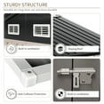 thumbnail image 6 of Aoxun 6.3 x 4.2 ft. Outdoor Metal Storage Shed with Lock for Backyard, Garden, 6 of 6