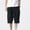 Black, variant on AURIGATE Mens Capris Pants Plus Size Loose Casual Pants Summer Below Knee Elastic Drawstring Jogger Shorts