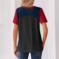 thumbnail image 2 of KDDYLITQ USA Soccer Jersey Women Soccer Cup 2026 Short Sleeve Henly Neck Button Shirt USA Print Lightweight Soccer Fan Jersey Black L, 2 of 2