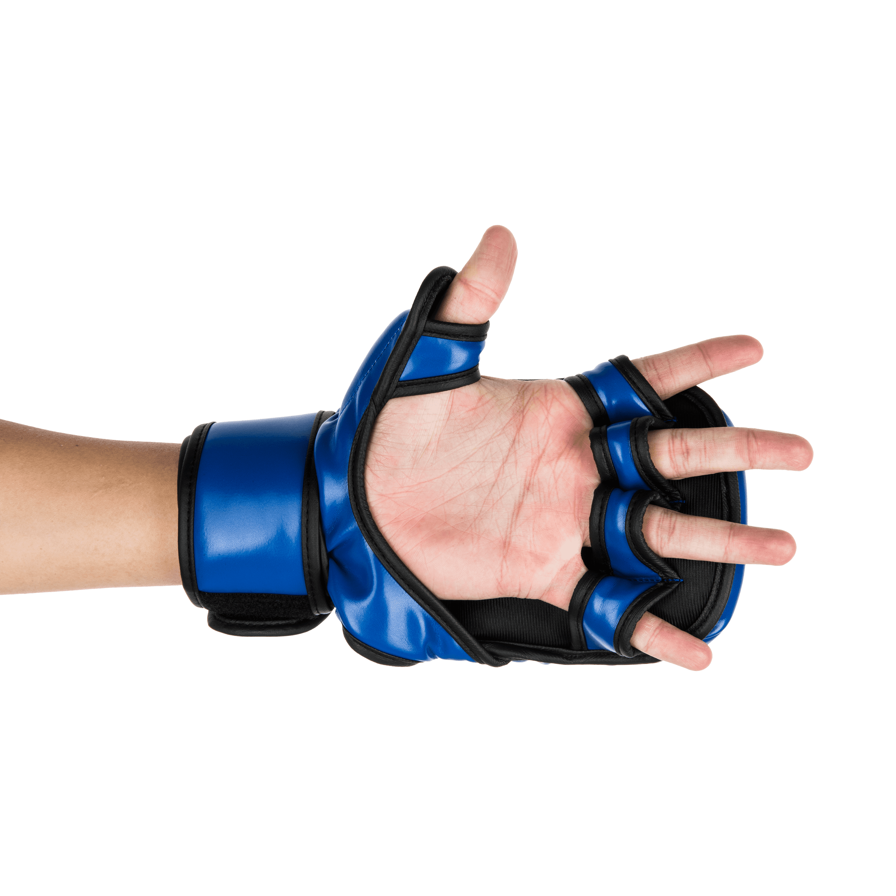 UFC MMA Sparring Gloves - L/XL, Blue - All-In-One Training Essential - Boxing Protection with MMA Versatility