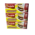thumbnail image 2 of Freshrite Fold-Top Sandwich Bags, 6.5" x 5.5", 120 Count (Pack of 3), BPA Free, 2 of 5