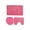 Pink, variant on SUSHANG Bathroom Set, 3 Piece Set 45x75 Cm Monochromatic Set, Toilet Mat with A Cut-Out for Free-Standing Toilet