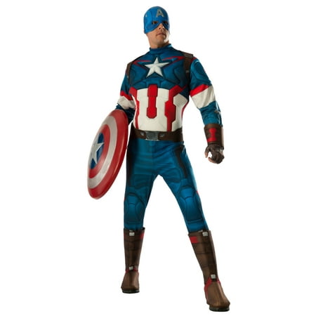 Marvel's Captain America: Civil War Captain America Deluxe Muscle Chest Men's Adult Halloween Costume, XL