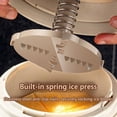 thumbnail image 3 of Home Manual Ice Crusher Slush Machine with Stainless Steel Blade Portable Detachable Slushie Machines White, 3 of 5