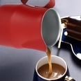 thumbnail image 3 of 500ml Milk Frothing Cup Stainless Steel Coffee Pitcher Jug for Coffee Shop(Red), 3 of 7
