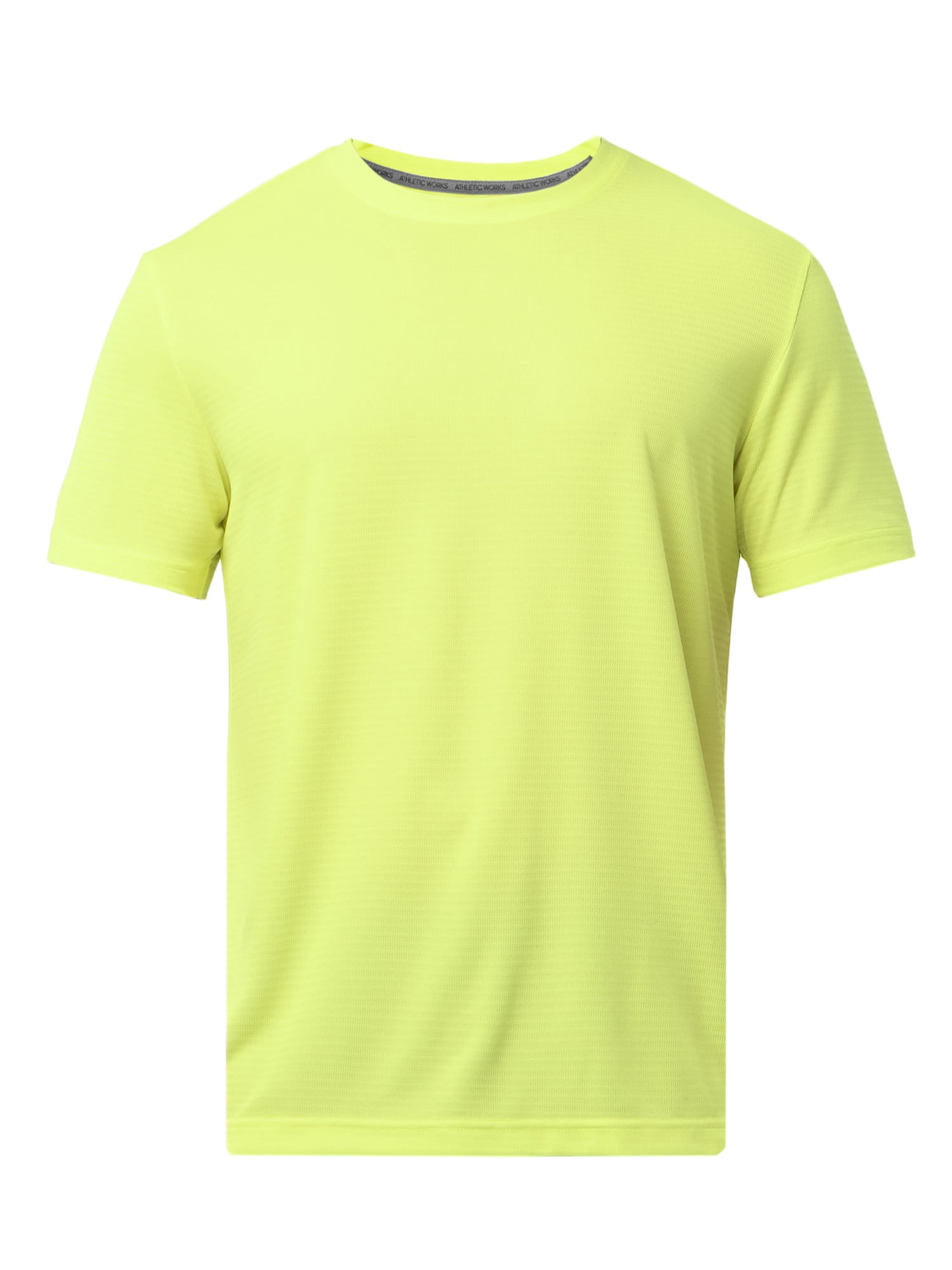 Athletic Works Men's and Big Men's Core Linear Mesh Active Short Sleeve Tee, Sizes S-3XL