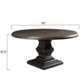 thumbnail image 7 of World Interiors Toulon 60" Round Mango Wood Dining Table in Dark Brown, 7 of 7