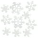 thumbnail image 1 of 60 piezas de accesorios de bricolaje de copos de nieve de resina, tres colores, talla única, 1 of 6