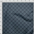thumbnail image 4 of oneOone Rayon Blue Fabric Asian Batik Ogee Craft Projects Decor Fabric Printed By The Yard 56 Inch Wide, 4 of 4