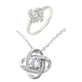thumbnail image 1 of Économies d'Été Kcavykas Articles de Cuisine, Bague Collier d'Amitié à Quatre Feuilles Ouverte pour Femme, Mode Personnalité, Chaîne Os de la Clavicule pour Femme, 1 of 1