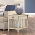 thumbnail image 2 of Bush Furniture Salinas 18" x 20" End Table, Antique White SAT118AW-03, 2 of 8
