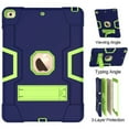 thumbnail image 4 of SOATUTO Case for New iPad 9th Generation iPad 8th Generation iPad 7th Generation Built-in Kickstand Dual Layer Shockproof Kids Friendly Case for Apple iPad 10.2 inch 2021/2020/2019 - Navy+Green, 4 of 6