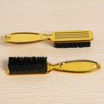thumbnail image 4 of Fade Brush Peine Tijeras Cepillo de Limpieza Peluquería Skin Fade Vintage Oil Head Shape Tallado Cepillo de Limpieza Gold 4PC, 4 of 5