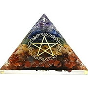 7 Chakra Crystal Orgone Pyramid, Organite Pyramid Star
