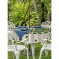 thumbnail image 2 of Outdoor Tablecloth with Umbrella Hole and Zipper, St Patrick's Day Round Table Cloth 54 Inch Waterproof Tablecloth, Green Shamrock Wreath Love Lucky Beige Picnic Table Cover for Patio Camping, 2 of 7