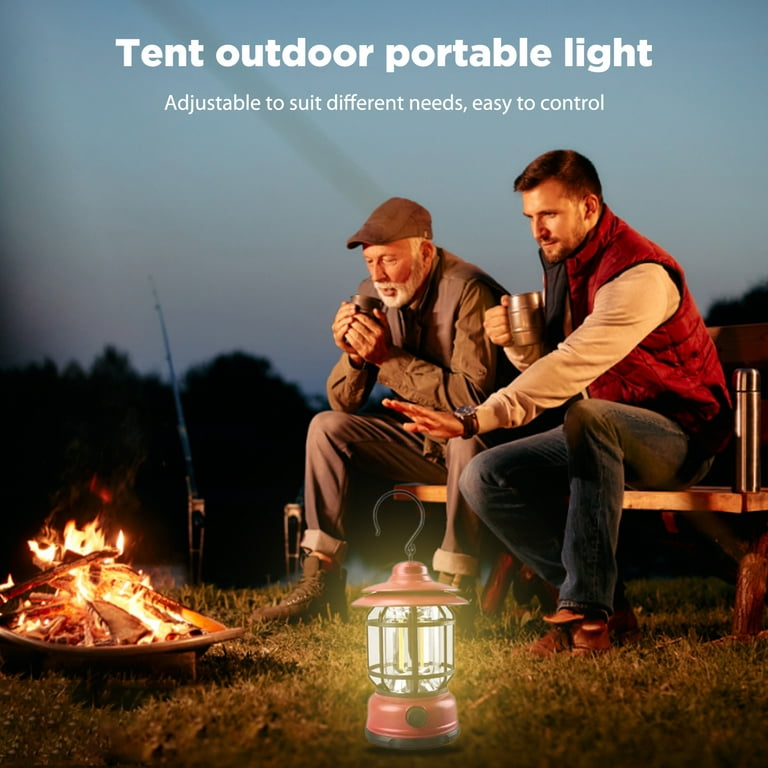 Camping Lanterns USB Rechargeable and Battery Powered 2-in-1 LED Lanterns, Hurricane Lights with Flashlight and Magnet Base for Camping, Hurricane