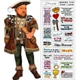 thumbnail image 1 of Stationery - Henry VIII - Card and Sticker Sheet New 0200, 1 of 2