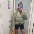 thumbnail image 2 of Vedolay Parka Jacket Women Long Sleeve Casual Zipper Hooded Coat Blouse Jacket for Fall Green,L, 2 of 4