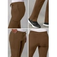 thumbnail image 4 of Adar Addition Scrubs For Women - Skinny Leg Cargo Drawstring Scrub Pants - A6104 - Mocha Quartz - M, 4 of 7