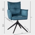 thumbnail image 6 of Maklaine Transitional Upholstered Casual Dining Arm Chair (Set of 2), 6 of 6