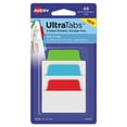 thumbnail image 2 of Ultra Tabs Repositionable Standard Tabs, 1/5-Cut Tabs, Assorted Primary Colors, 2" Wide, 48/pack | Bundle of 5 Packs, 2 of 7