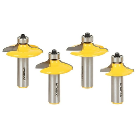 

Omsix Cabinet Door Edge Router Bits Set 4 Bit 1/2-Inch Shank 12401