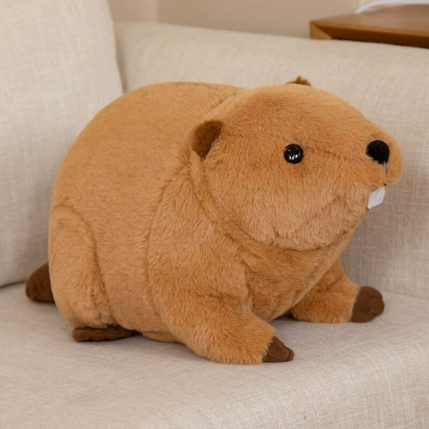 45/60cm Kawaii Beaver rat Plushie Toys Hobbies Cartoon Animal Stuffed Toy Dolls for Children Boys Baby Birthday Christmas Gift zhangyuxiang LED