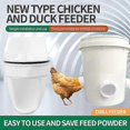 thumbnail image 3 of Chicken Feeder Poultry Feeder Kit Rain Proof Poultry Feed Kits Diy Chicken Feeders for Buckets,Barrels,Bins,Troughs and More Poultry Feed Dispenser 4, 3 of 5