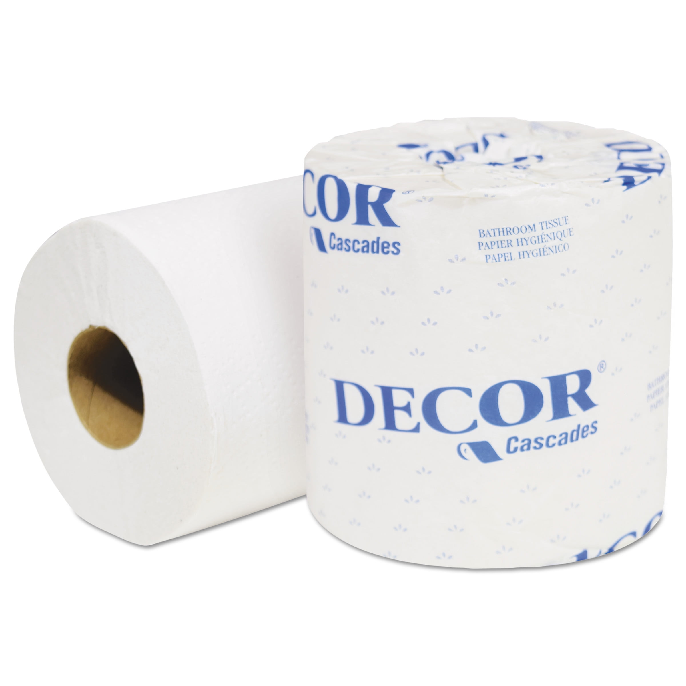 Cascades PRO Select Standard Toilet Paper, 1Ply, White, 4.3 x 3.25