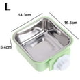 thumbnail image 2 of Cuenco para perros, cuenco de agua para comida colgante extraíble de acero inoxidable, cuencos para jaula para mascotas con soporte para pernos para perros, cachorros, gatos y animales pequeños, 2 of 8