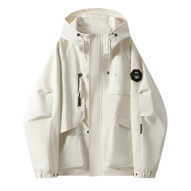 Cinvoph Coupe-Vent Imperméable pour Femmes Veste à Capuche Extérieure avec Poches