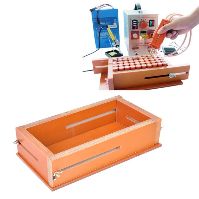 Soporte De Batería, Accesorio De Soldadura De Batería, Soporte De Soldadura Por Puntos, Industria Ajustable Resistente A Altas Temperaturas 18650/26650/18490 Para Batería De ANGGREK 12345678