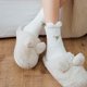 thumbnail image 5 of Calcetines para mujer, bordados, de felpa, informales, de poliéster, 5 of 5
