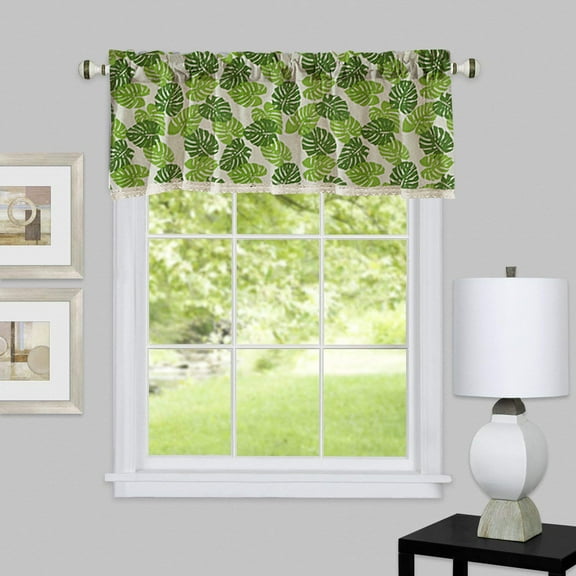Oggfader Boho Curtain for Windows Valance Curtains Extra Wide and Short Window Kitchen Living Bathroom Multicolor