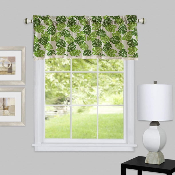 XWSHYW Cortinas Cortinas con Cenefa Extra Anchas y Cortas para Ventana, Cocina, Salón, Baño