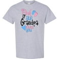 thumbnail image 3 of Inktastic Pink or Blue, Grandpa Loves You Footprints and Heart T-Shirt, 3 of 5