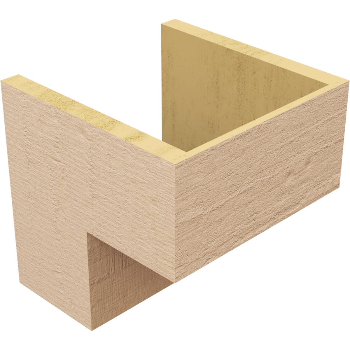 11"W x 11"D x 11"H Wide Chapel Hill Rough Cedar Woodgrain TimberThane Corbel, Primed Tan