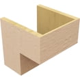 thumbnail image 5 of 11"W x 11"D x 11"H Wide Chapel Hill Rough Cedar Woodgrain TimberThane Corbel, Primed Tan, 5 of 6
