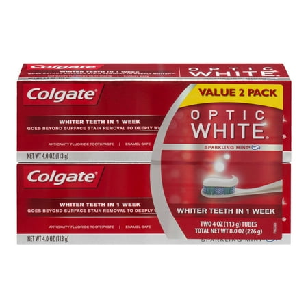Colgate Toothpaste Optic White Sparkling Mint, 4.0 OZ
