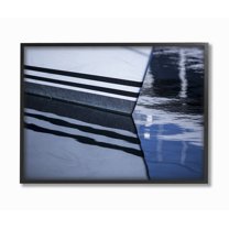 Stupell Home Décor Industries Boat Reflection Ocean Lake Photograph Framed Wall Art by Third and Wall