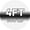 4FT 500LB Black and Silver, variant on ROALW 4 FT Olympic Barbell Bar - 500 lb Capacity for Weightlifting, Powerlifting, Deadlift & Squat - Strength Training Barbell, Silver Black