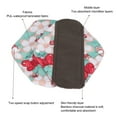 thumbnail image 4 of Almohadilla Menstrual De Carbón De Bambú, 5 Uds., Cómoda Almohadilla Sanitaria Lavable De Carbón De Bambú, Impresión Amigable Con La Piel Para Posparto, 4 of 7